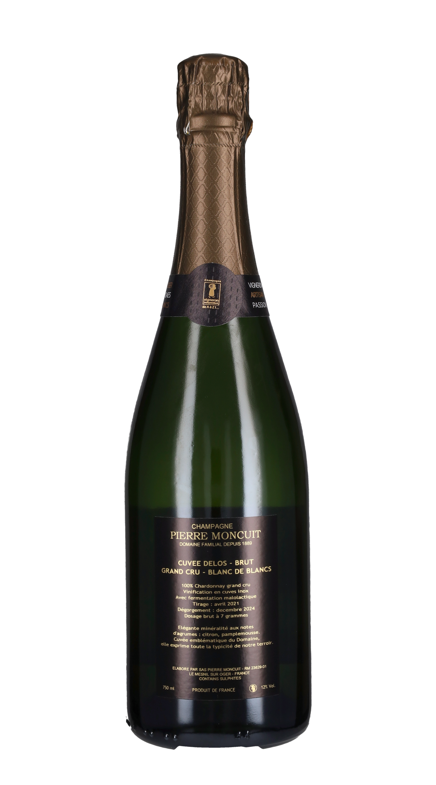 Champagne Brut Blanc de Blancs Grand Cru 'Moncuit-Delos' Pierre Moncuit
