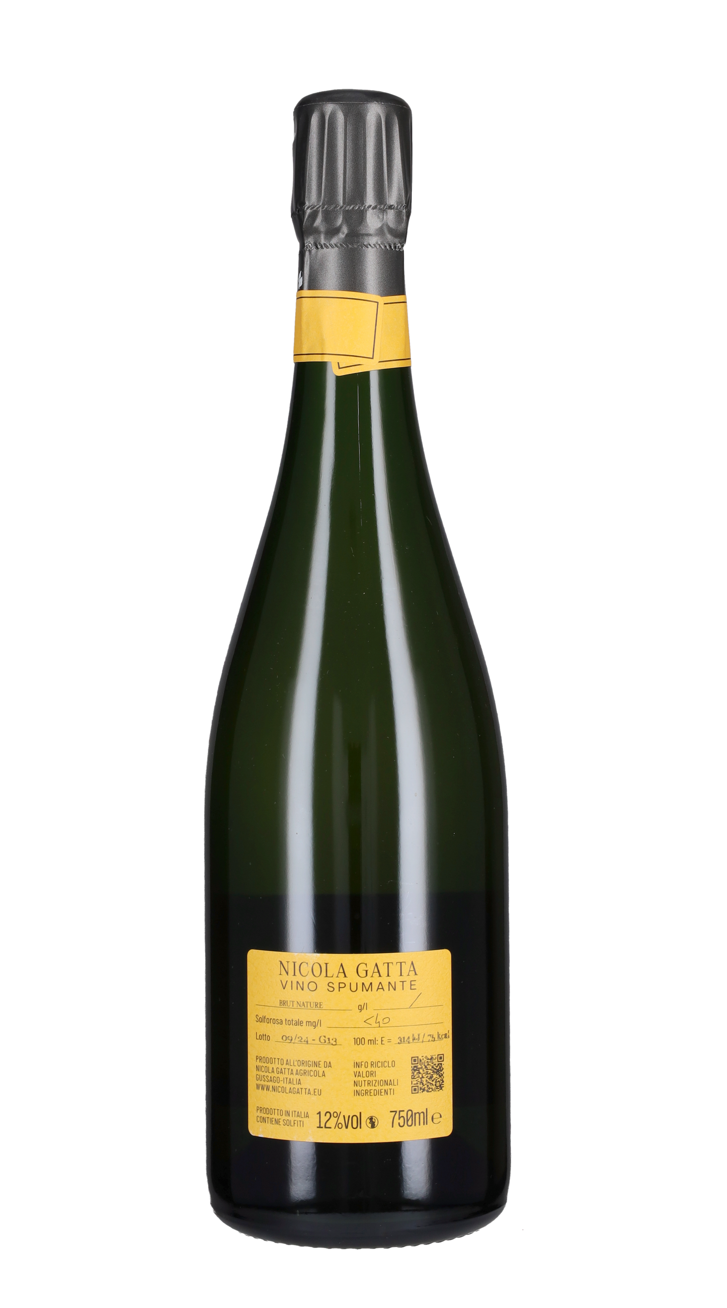 Spumante Metodo Classico Nature Blanc de Noirs 'Perpetuo 36 Lune' Nicola Gatta